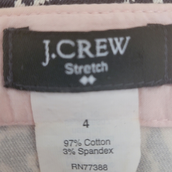 J. Crew Stretch Print Mini Skirt Size 4 - Picture 4 of 4